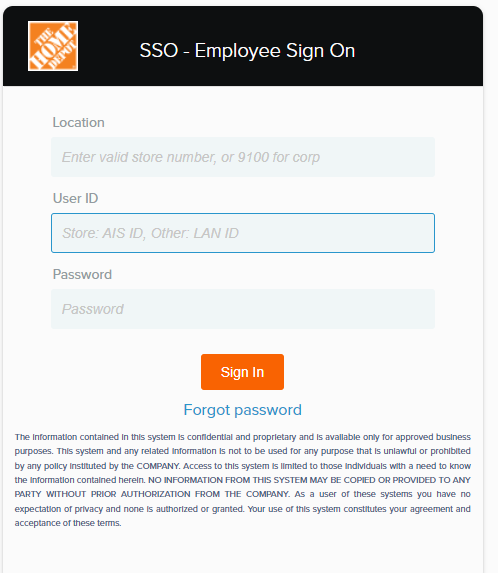 Home Depot Health Check login for Employee and Associates