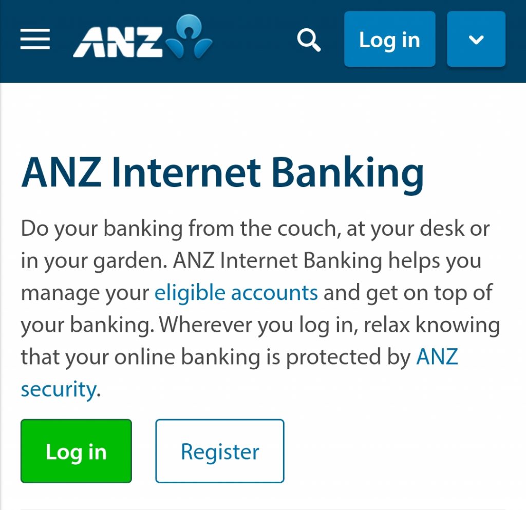 ANZ Internet Banking Login